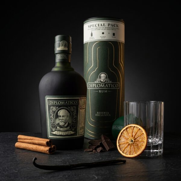 Special Pack Diplomático Reserva Exclusiva 700ml c/Vaso + Molde de Hielo
